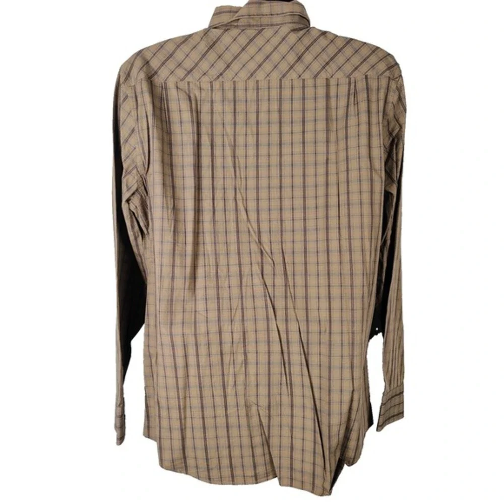 Banana Republic‎ Men's Button-up Chocolate Brown Large 16-16.5 Classic y2k